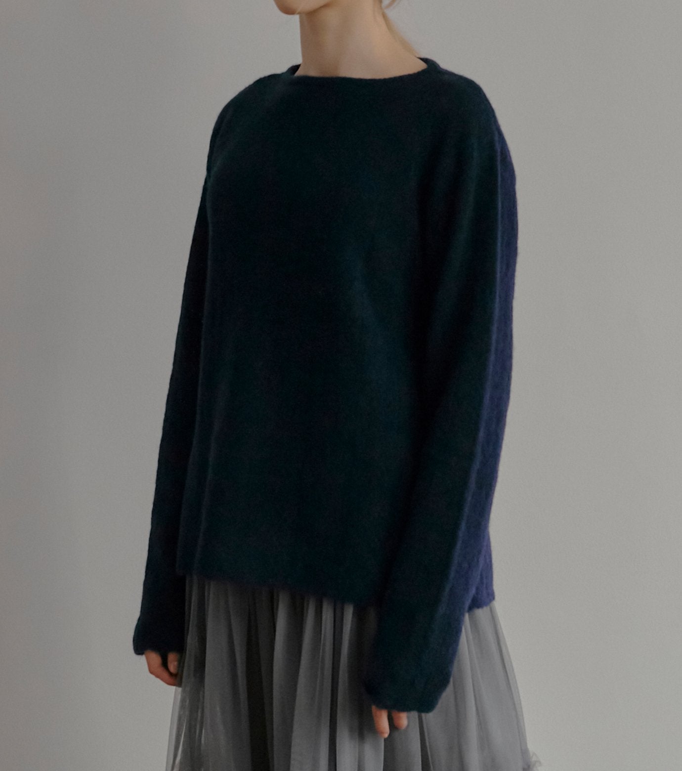 Lace Knit A-line Sweater