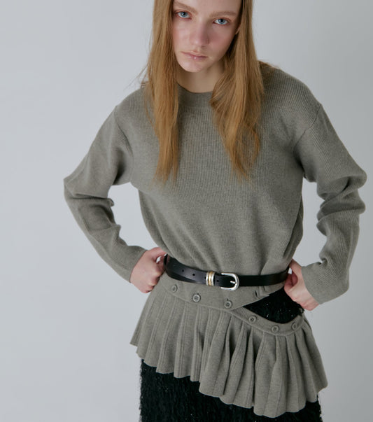 Pleated Waist Pullover