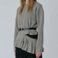 Pleated Waist Pullover