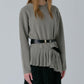 Pleated Waist Pullover