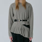 Pleated Waist Pullover