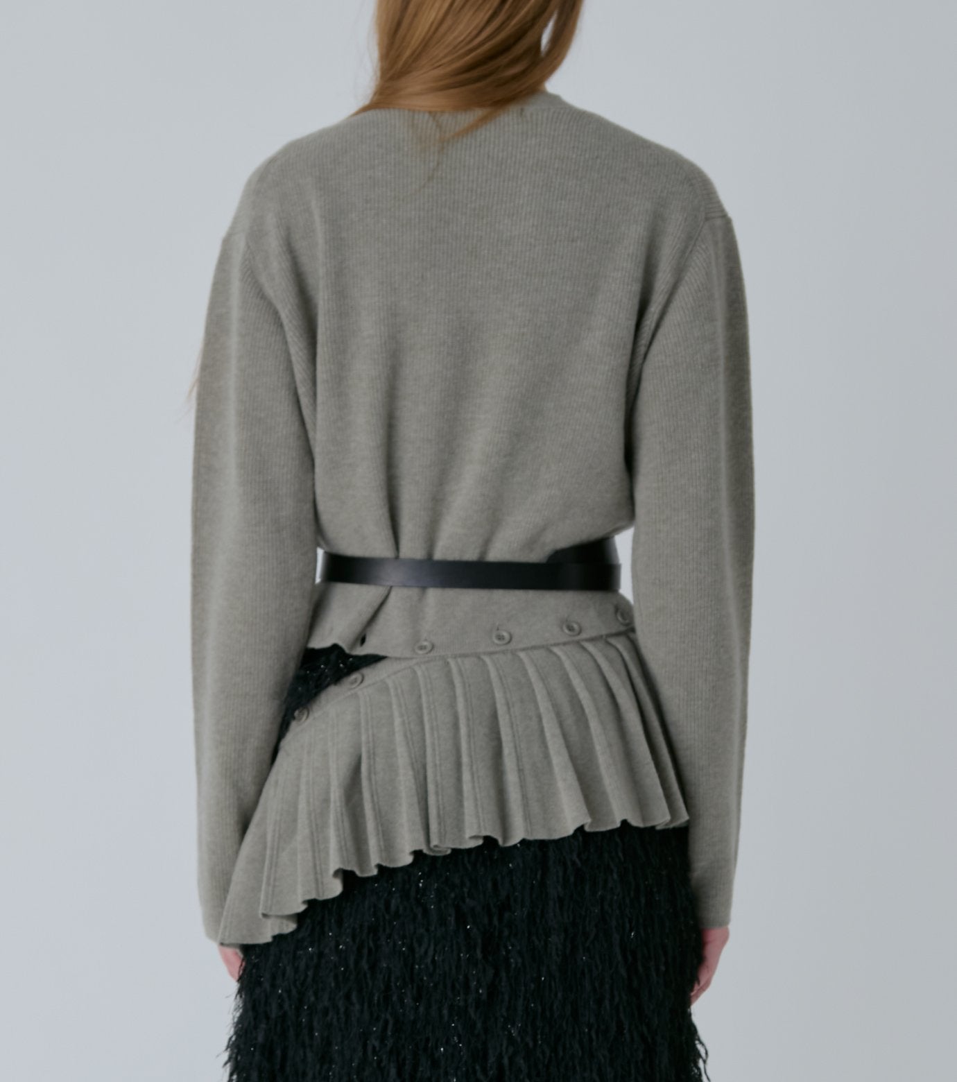 Pleated Waist Pullover