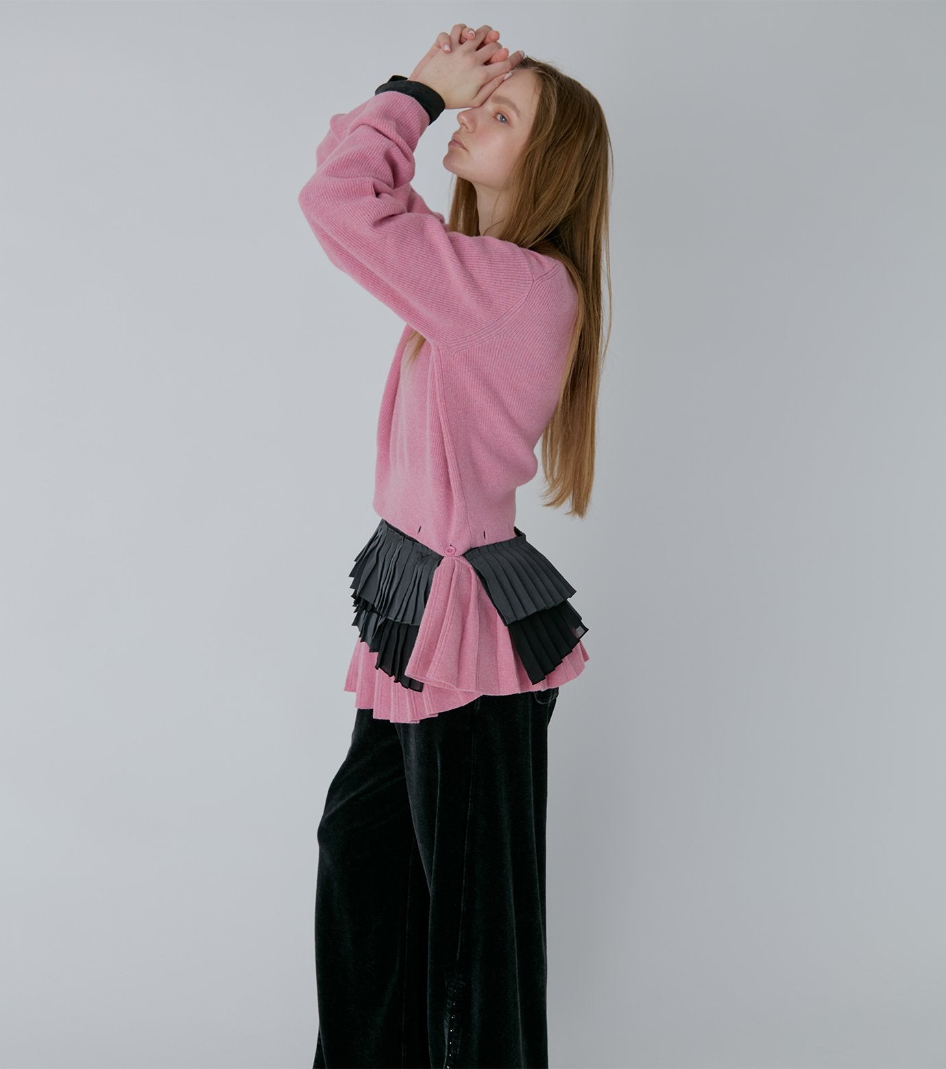 Pleated Waist Pullover