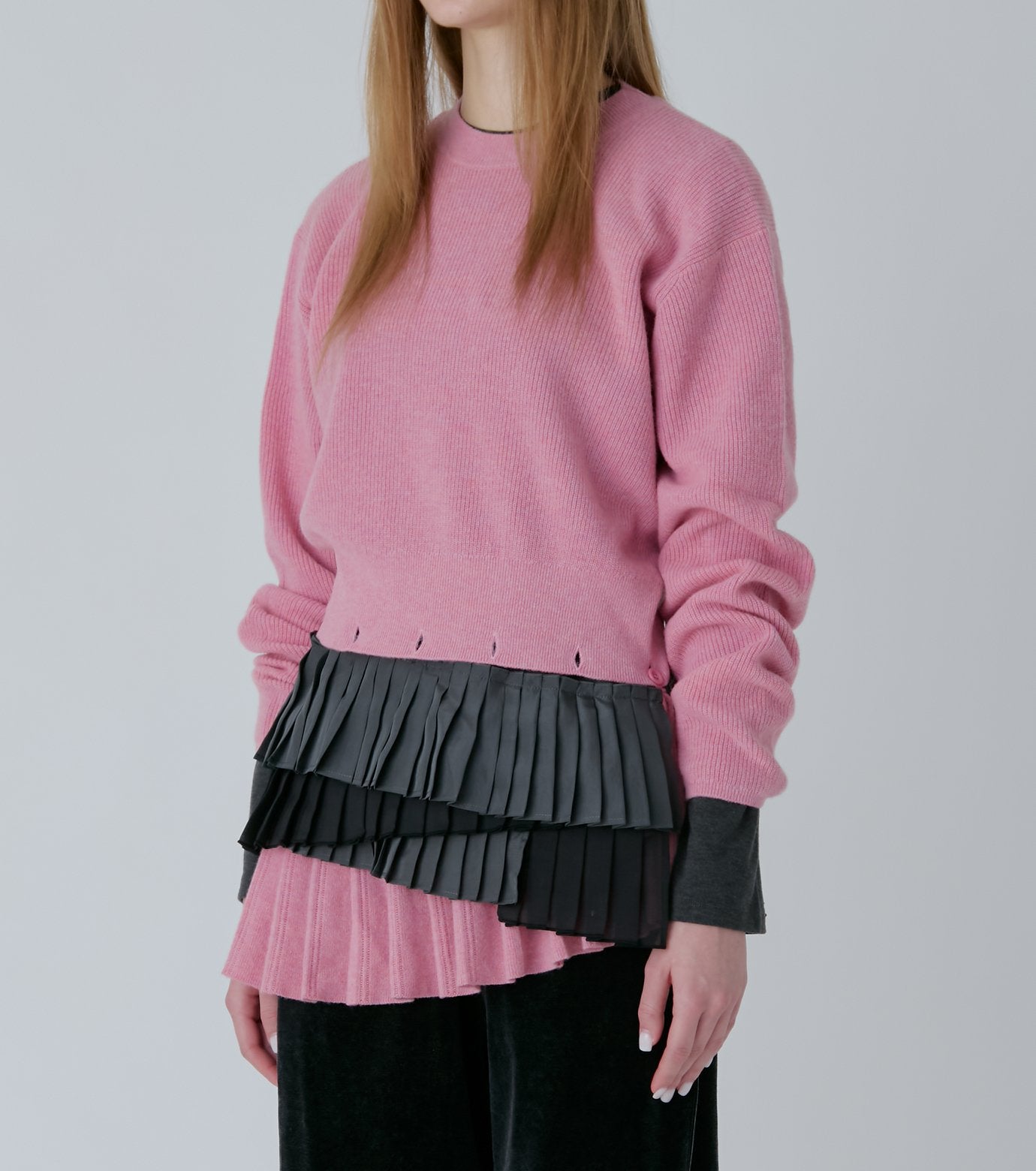 Pleated Waist Pullover