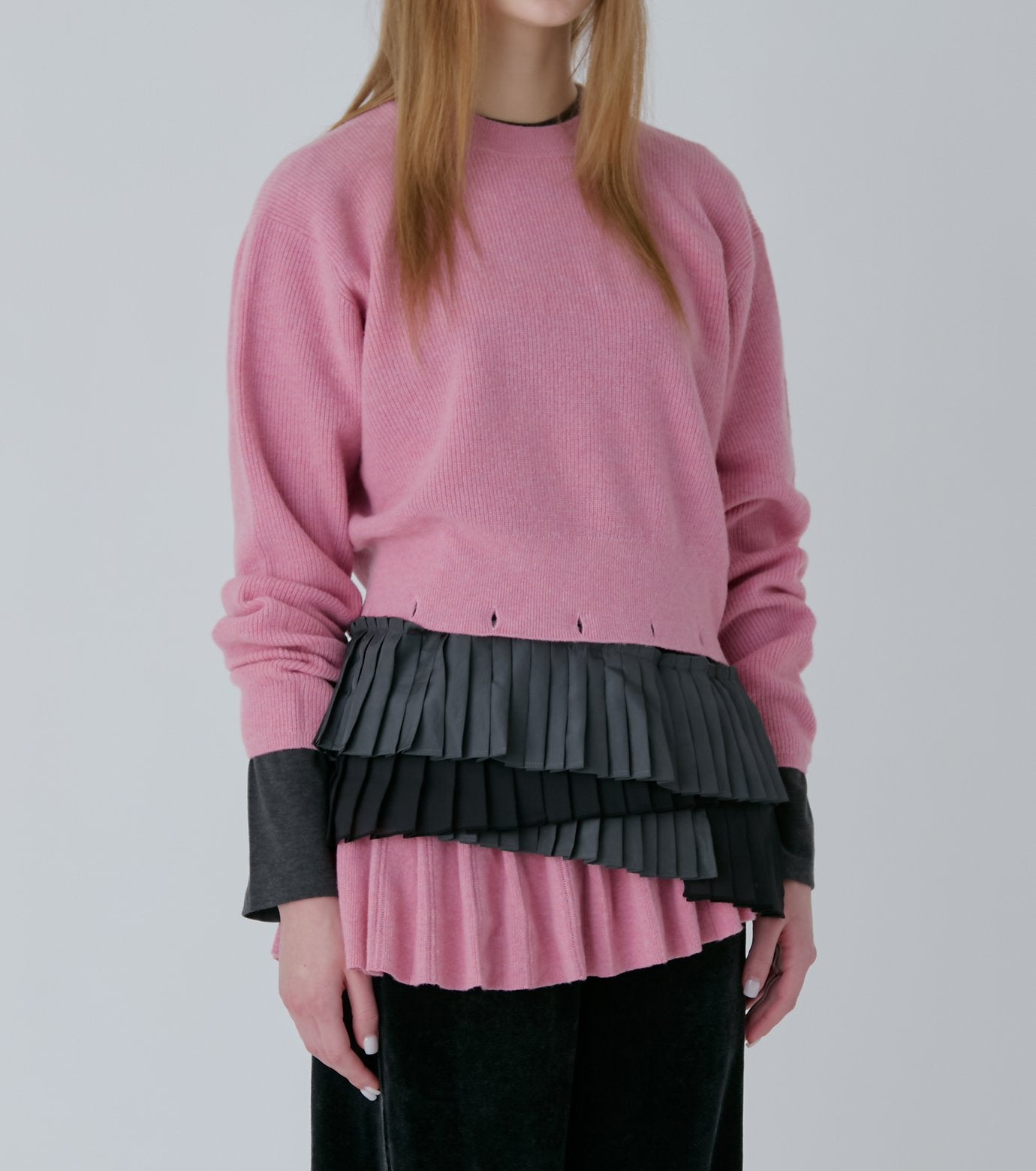Pleated Waist Pullover