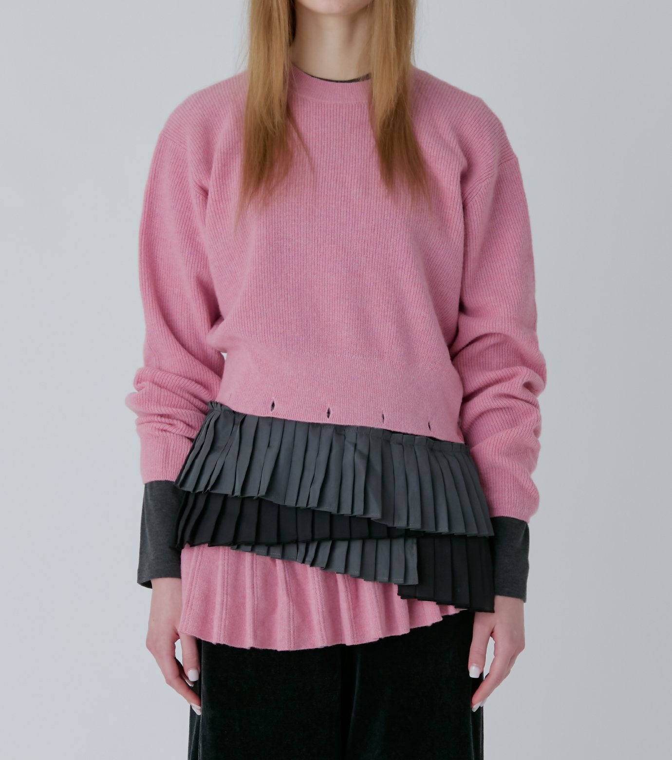 Pleated Waist Pullover