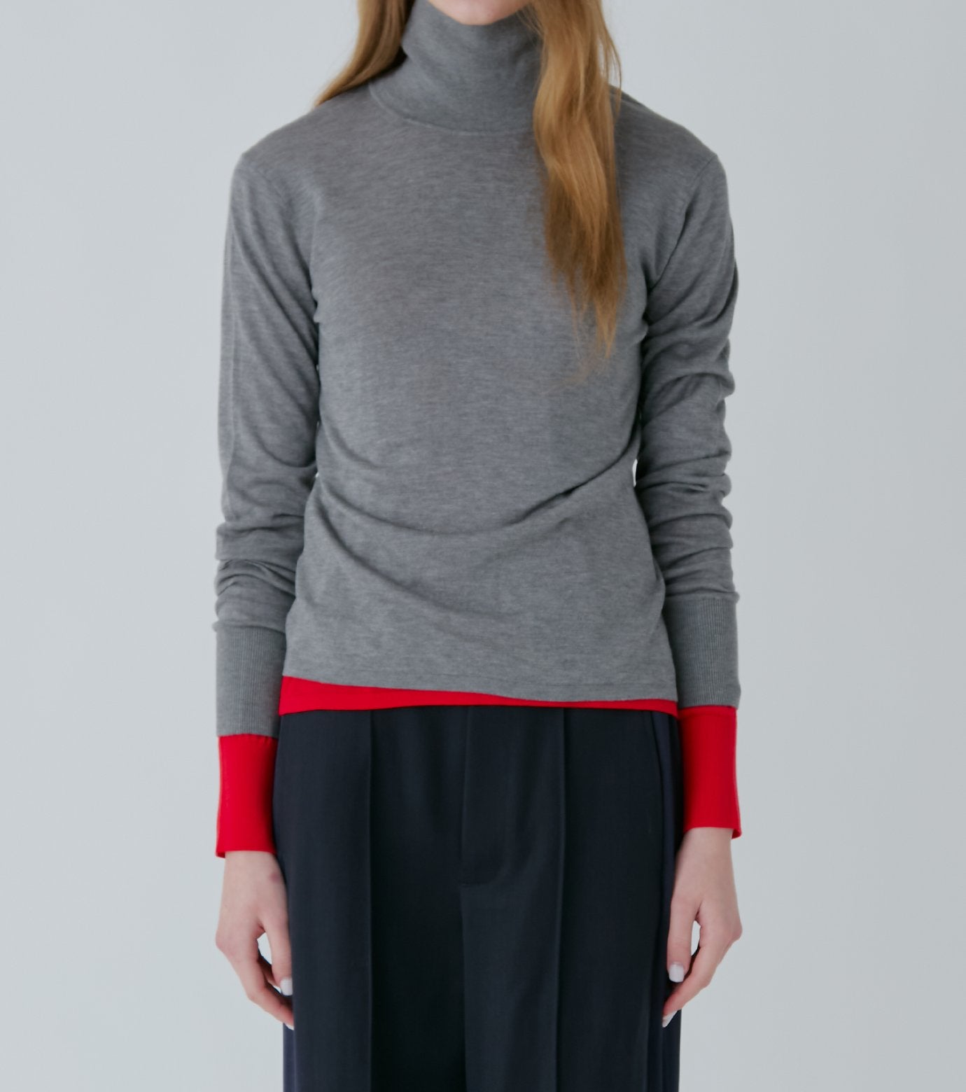 High-Gauge Turtleneck Knit