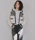 Heart-Motif Crochet Knit Jacket