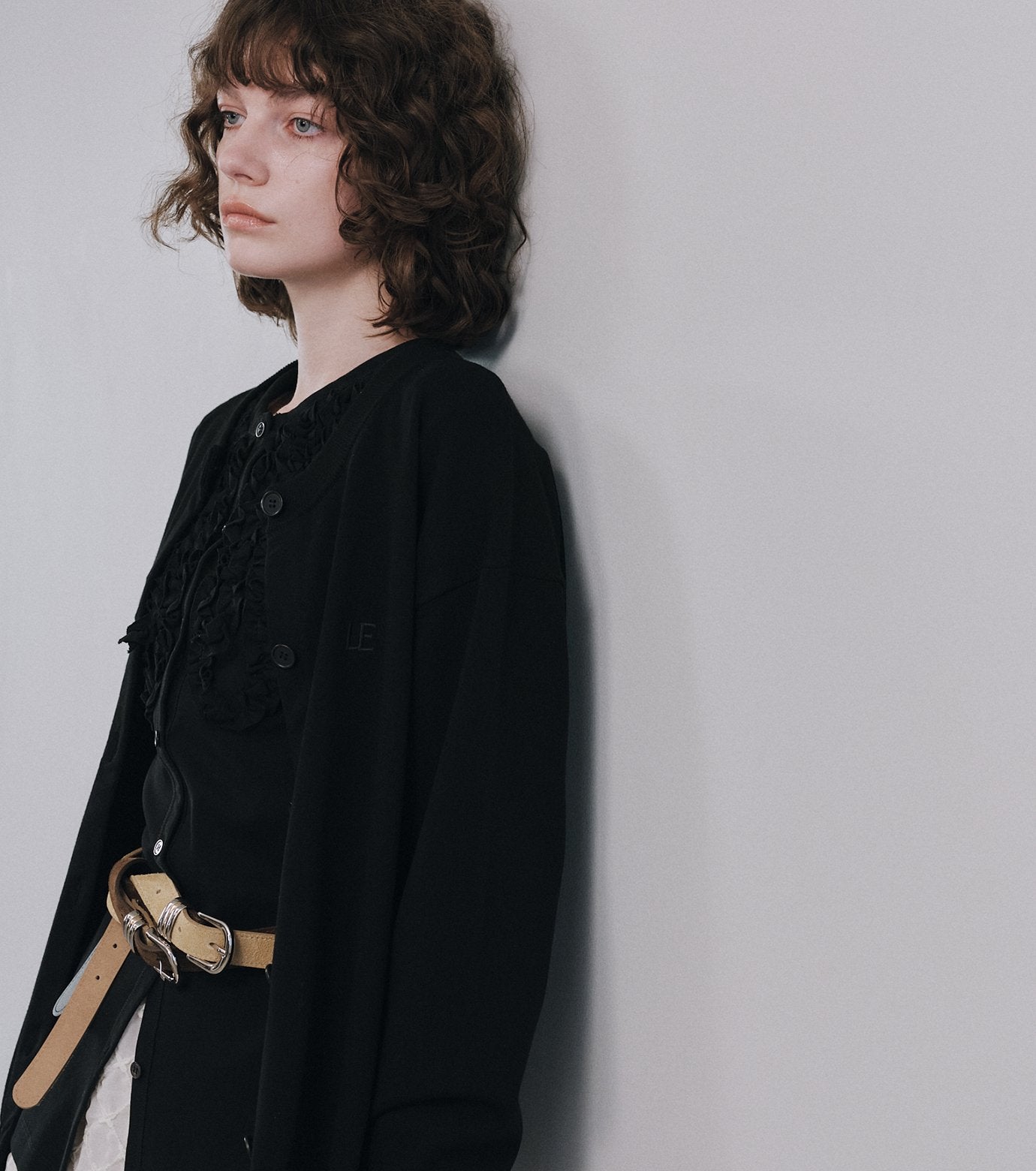 LE embroidery Cardigan