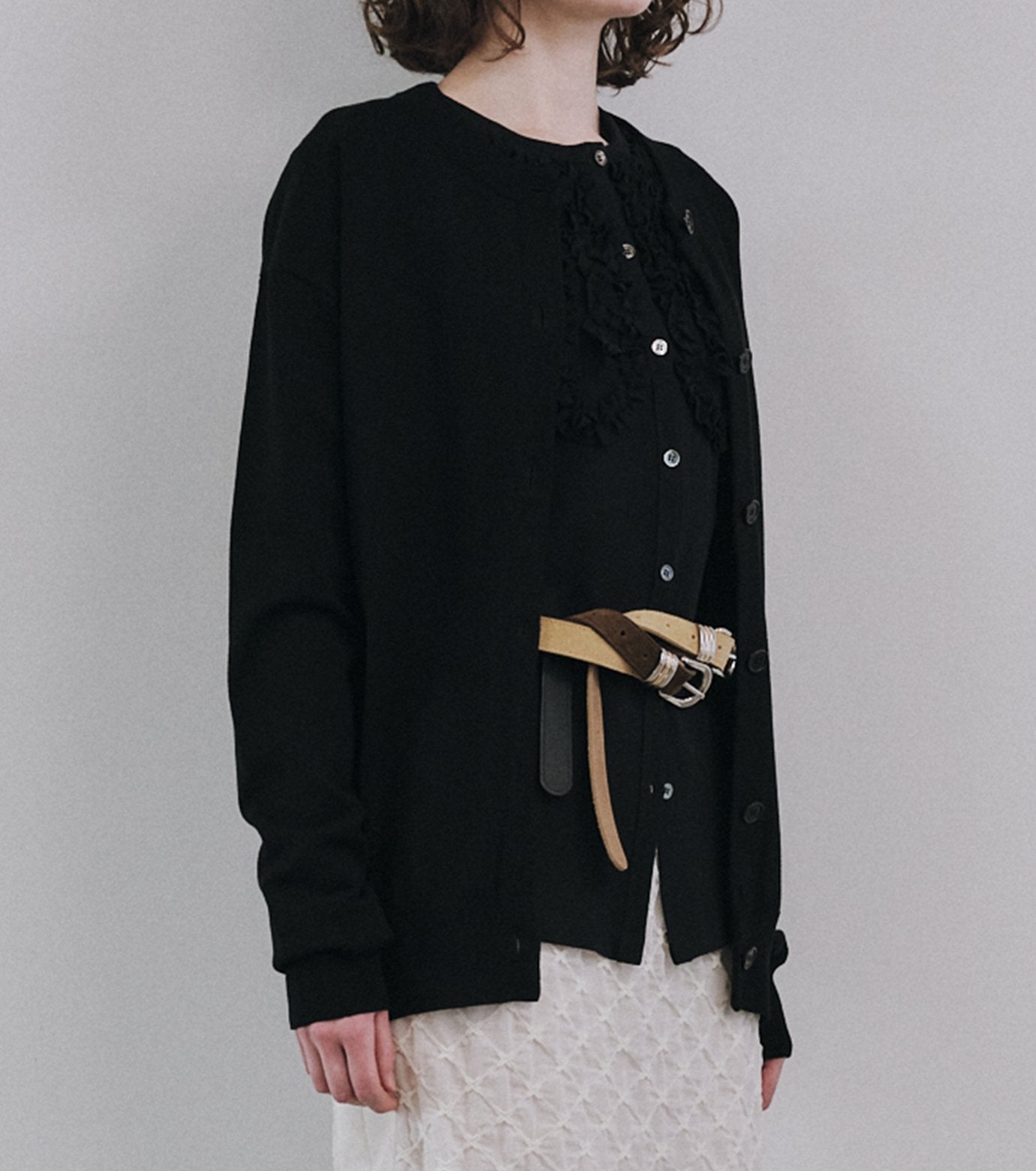 LE embroidery Cardigan