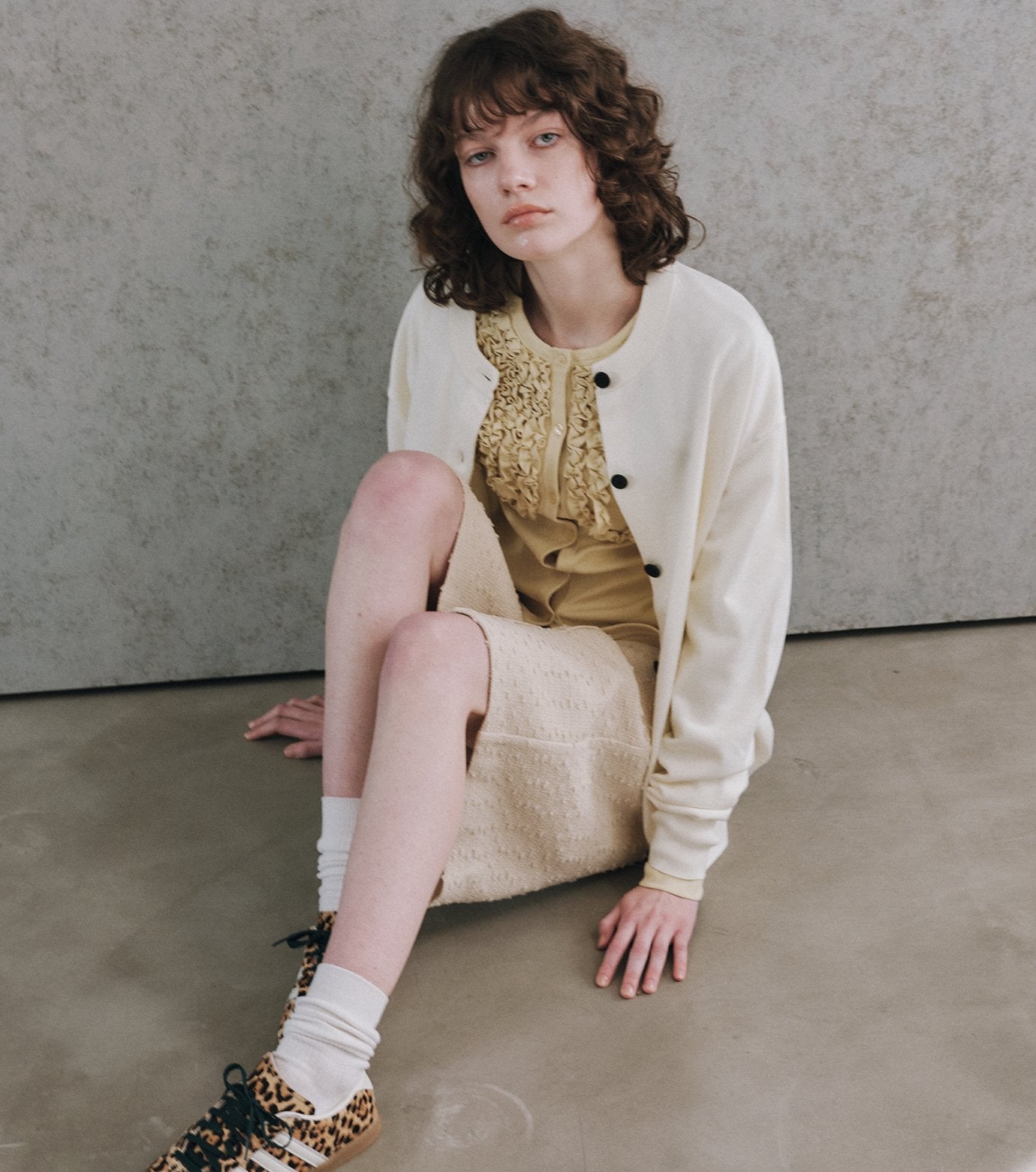 LE embroidery Cardigan