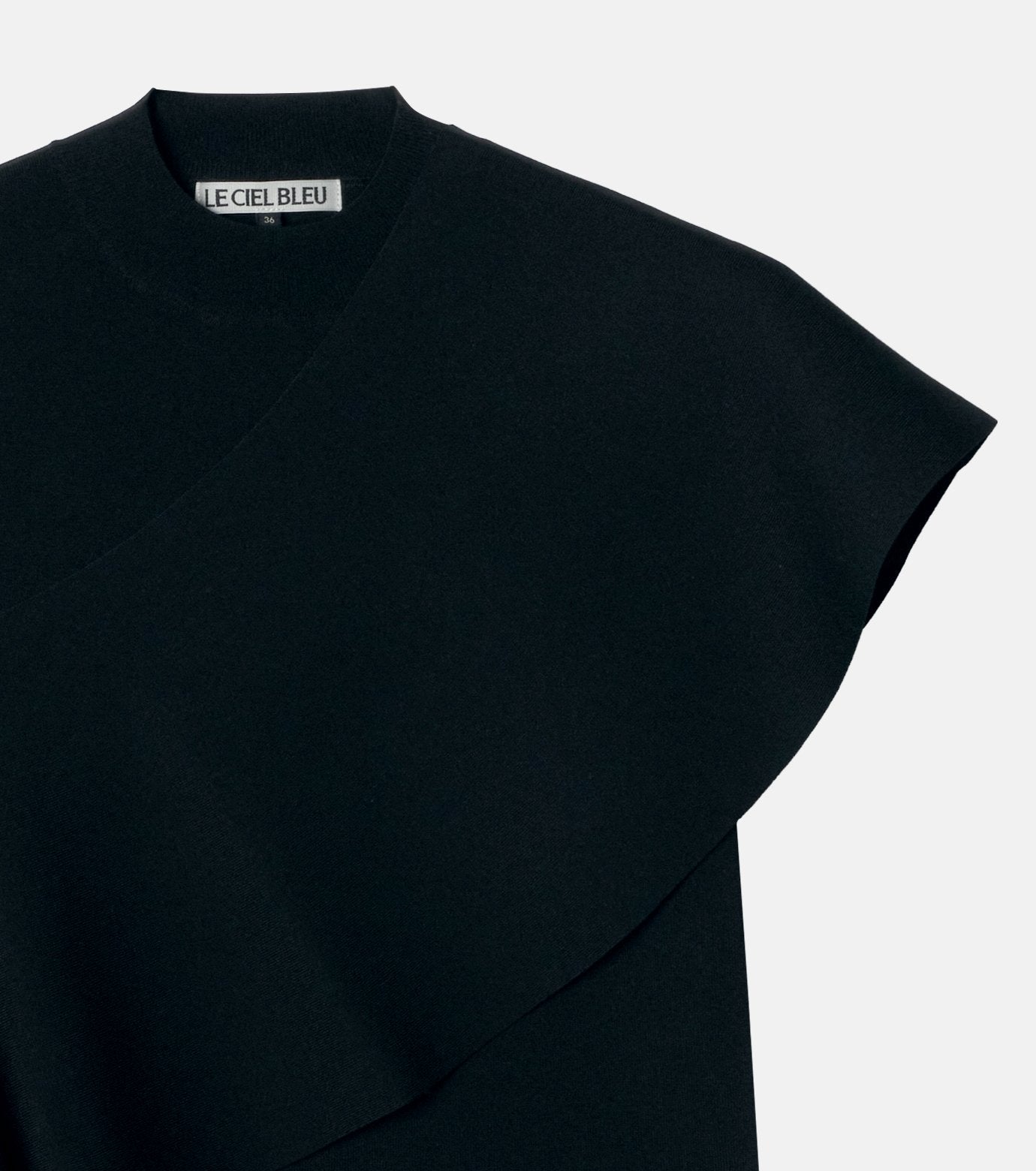 Detachable Cape Knit Top