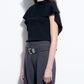 Detachable Cape Knit Top