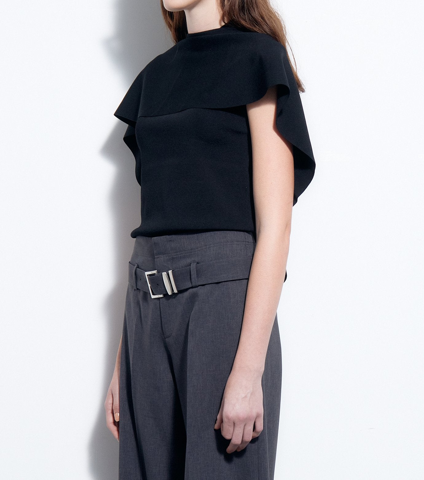 Detachable Cape Knit Top