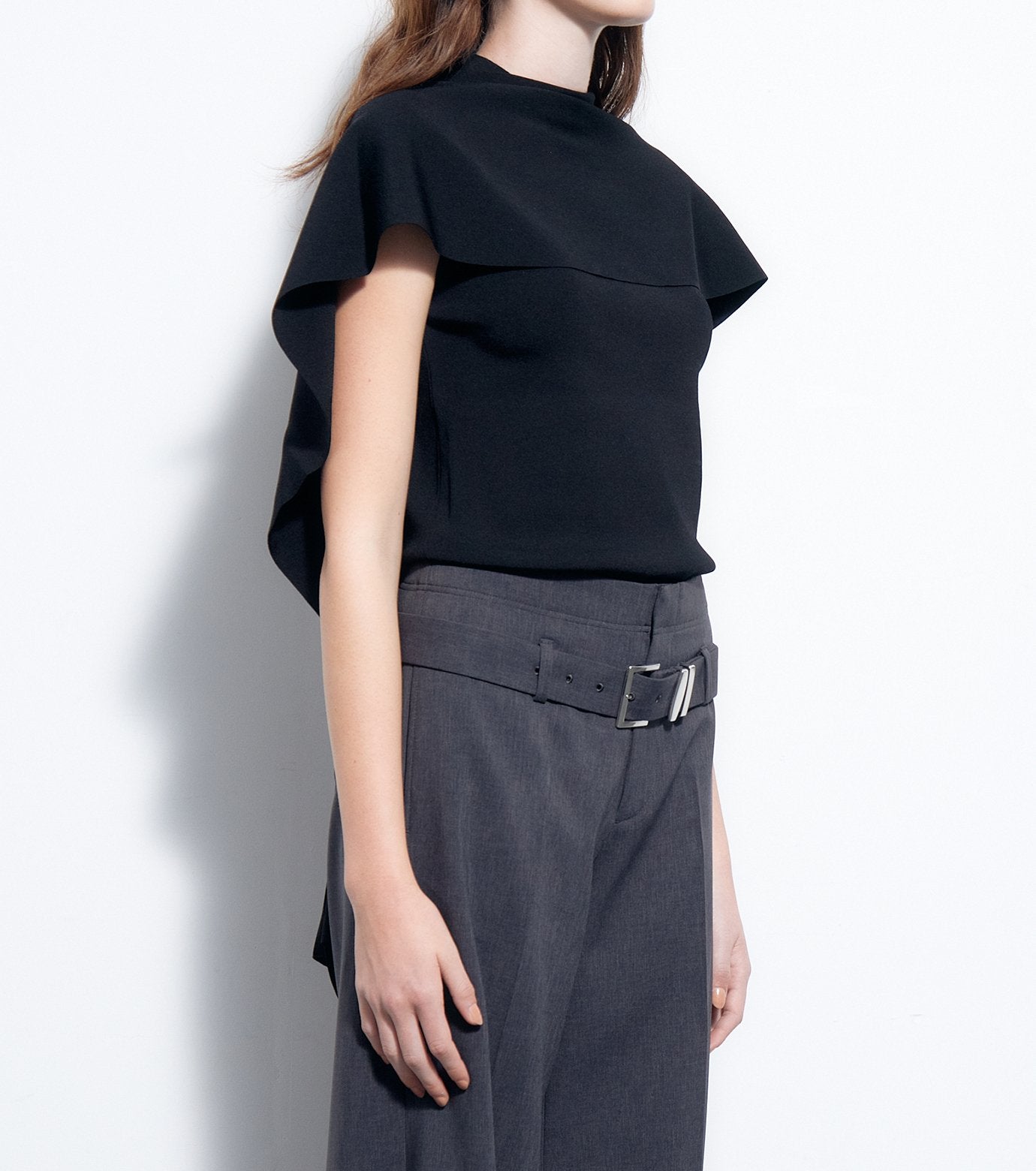 Detachable Cape Knit Top