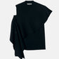 Detachable Cape Knit Top