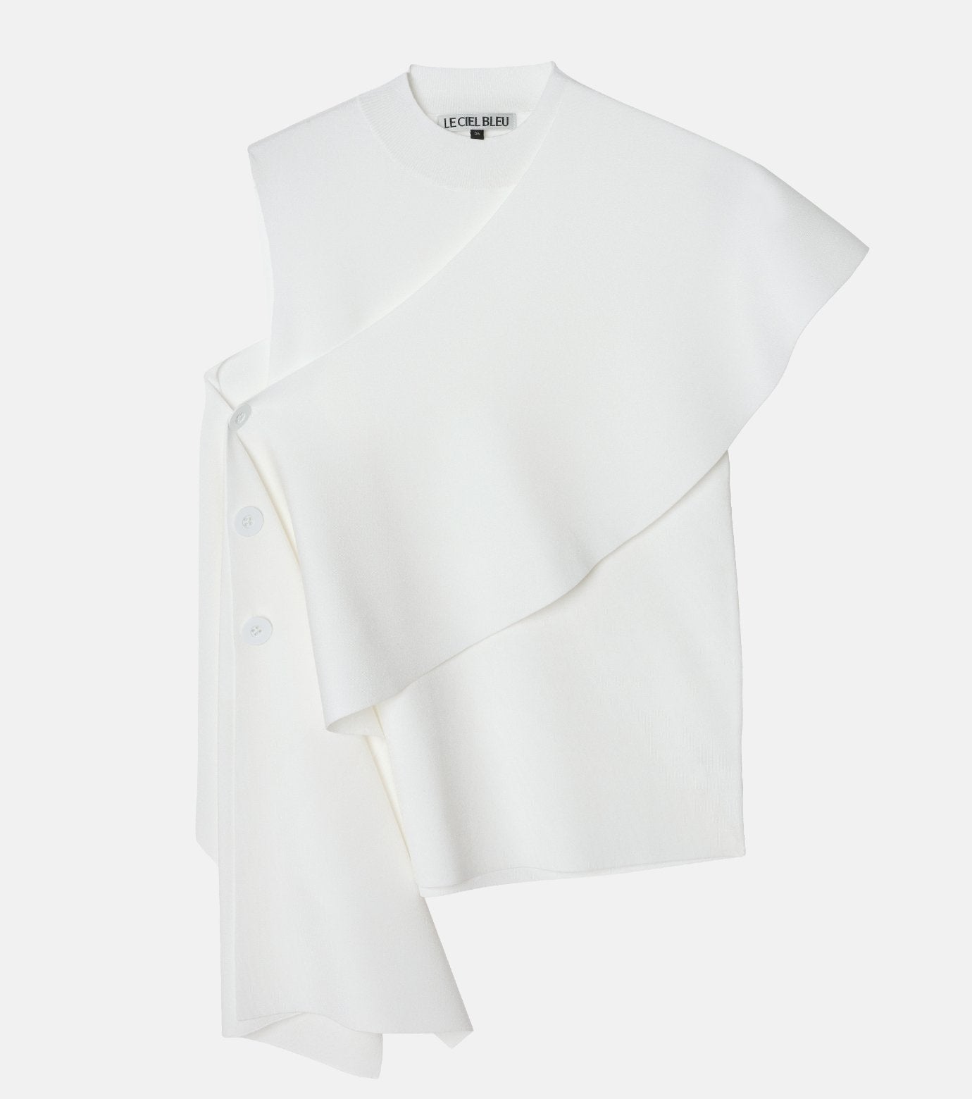 Detachable Cape Knit Top