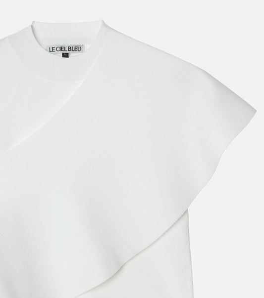 Detachable Cape Knit Top