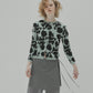 Flower Jacquard Cardigan