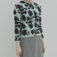 Flower Jacquard Cardigan
