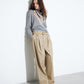 Detachable Scarf V Knit