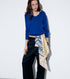 Detachable Scarf V Knit