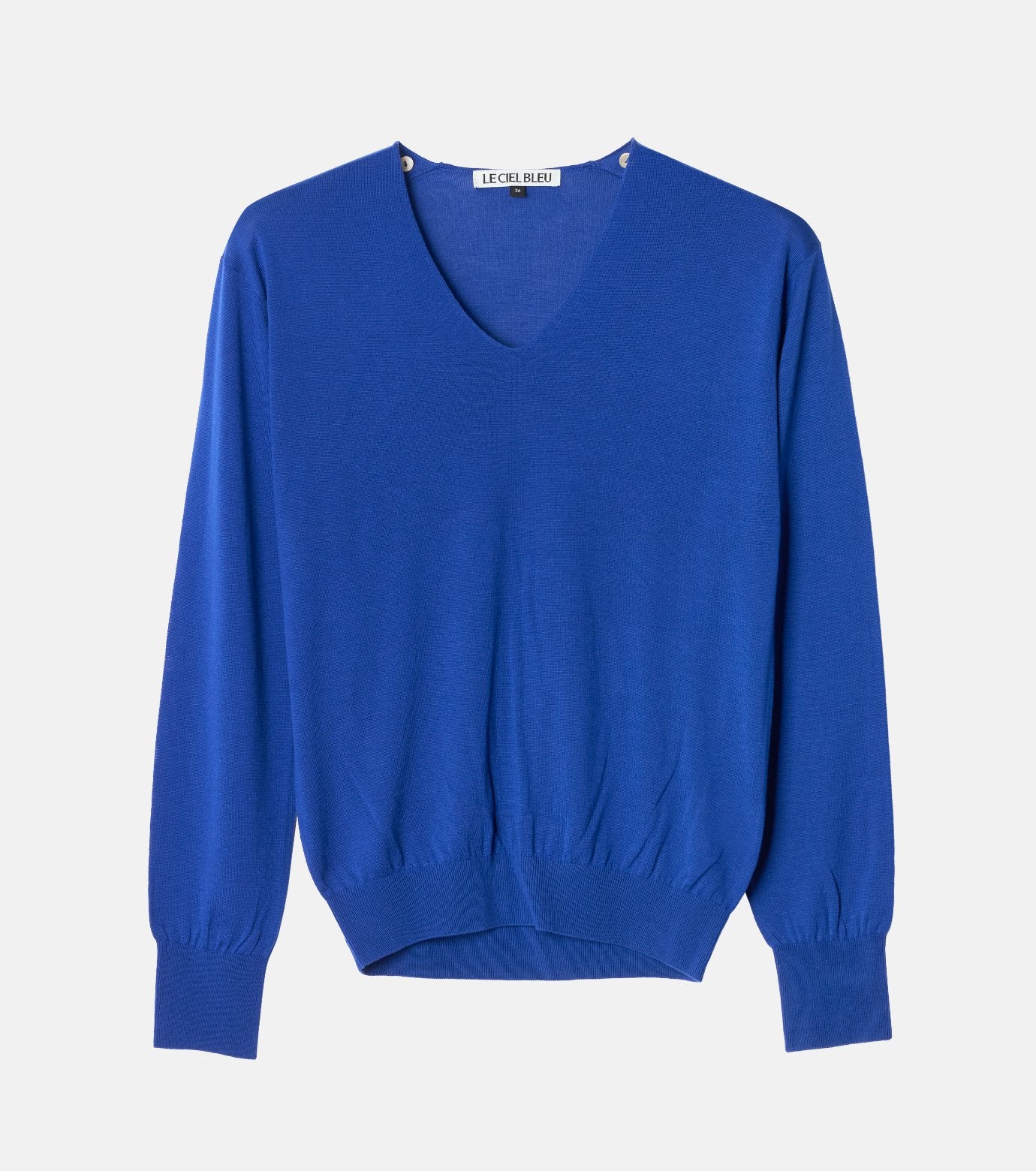 Detachable Scarf V Knit