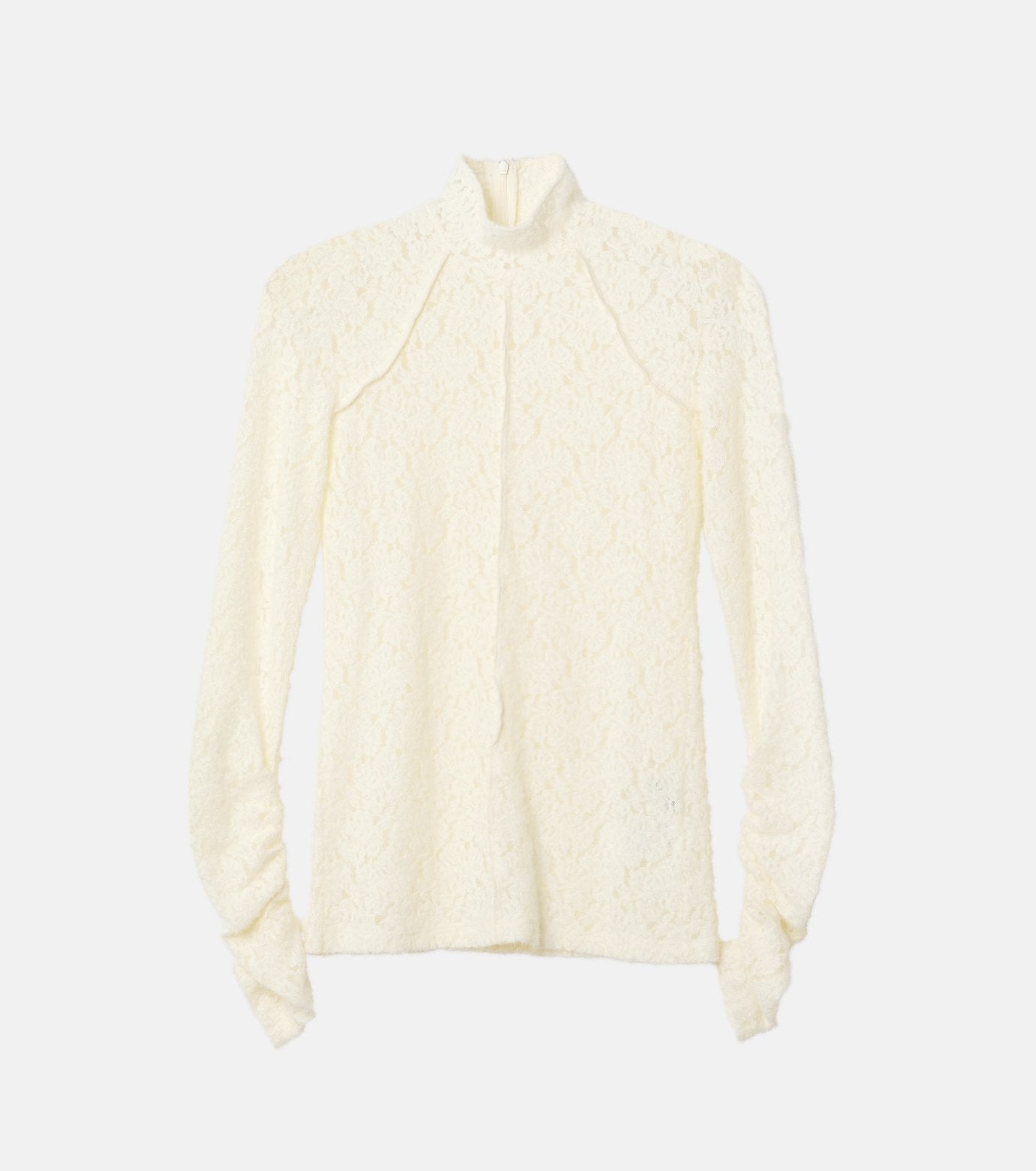 High Neck Stretch Lace Top