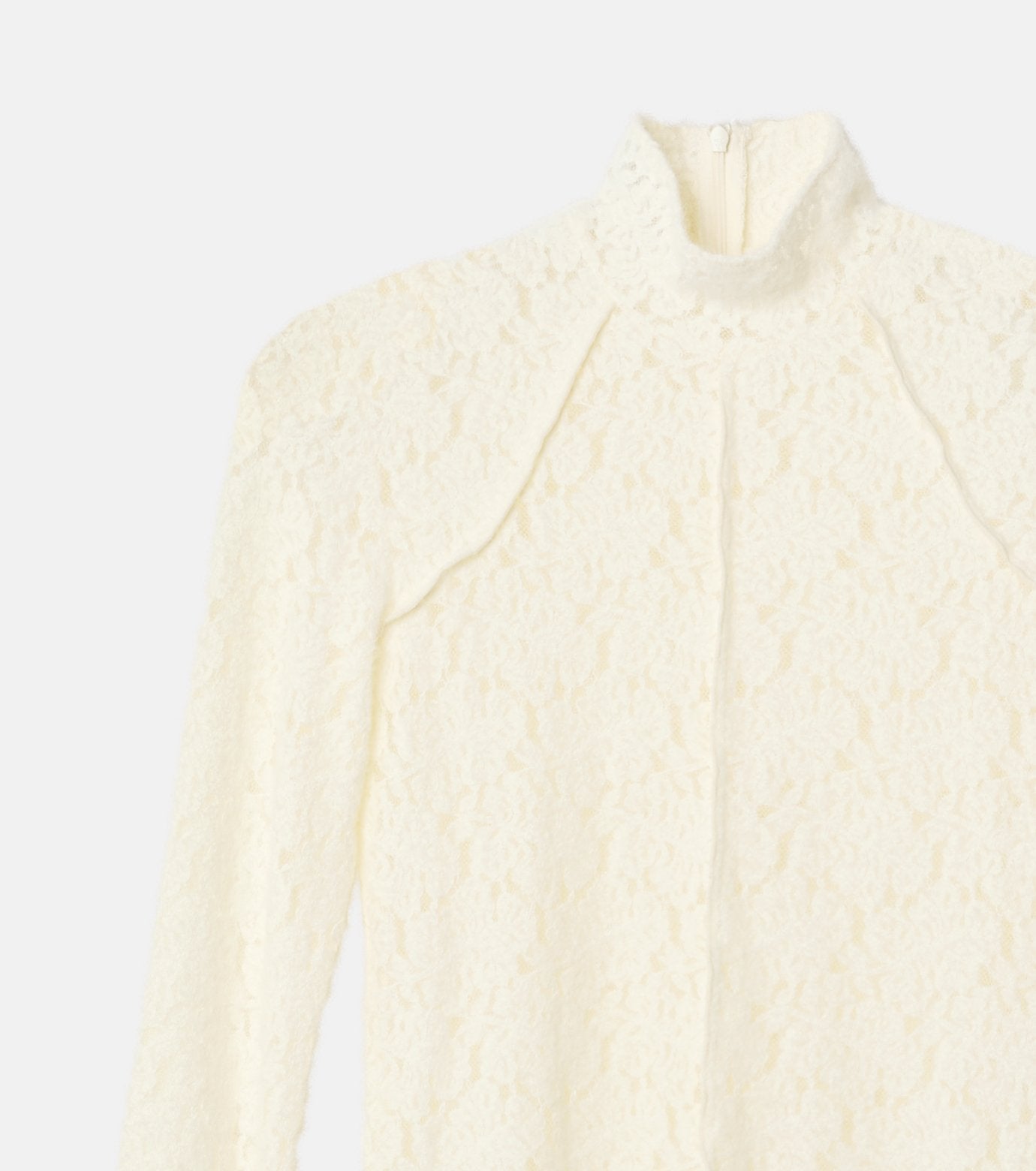 High Neck Stretch Lace Top