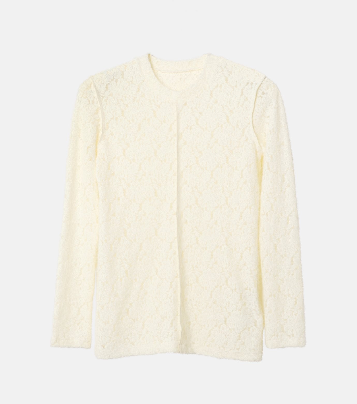 Round Neck Stretch Lace Top