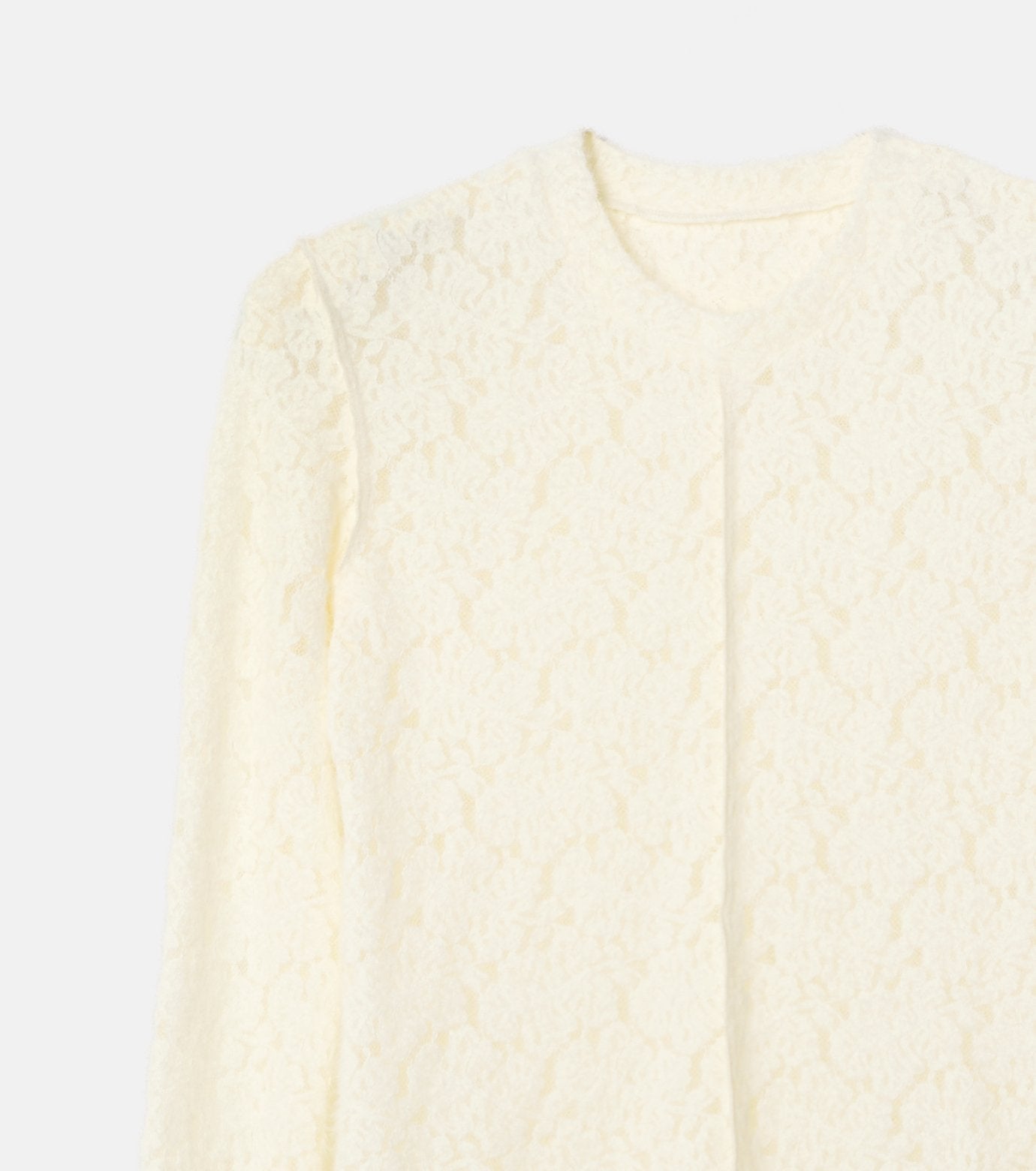 Round Neck Stretch Lace Top