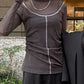 High Neck Tulle Top