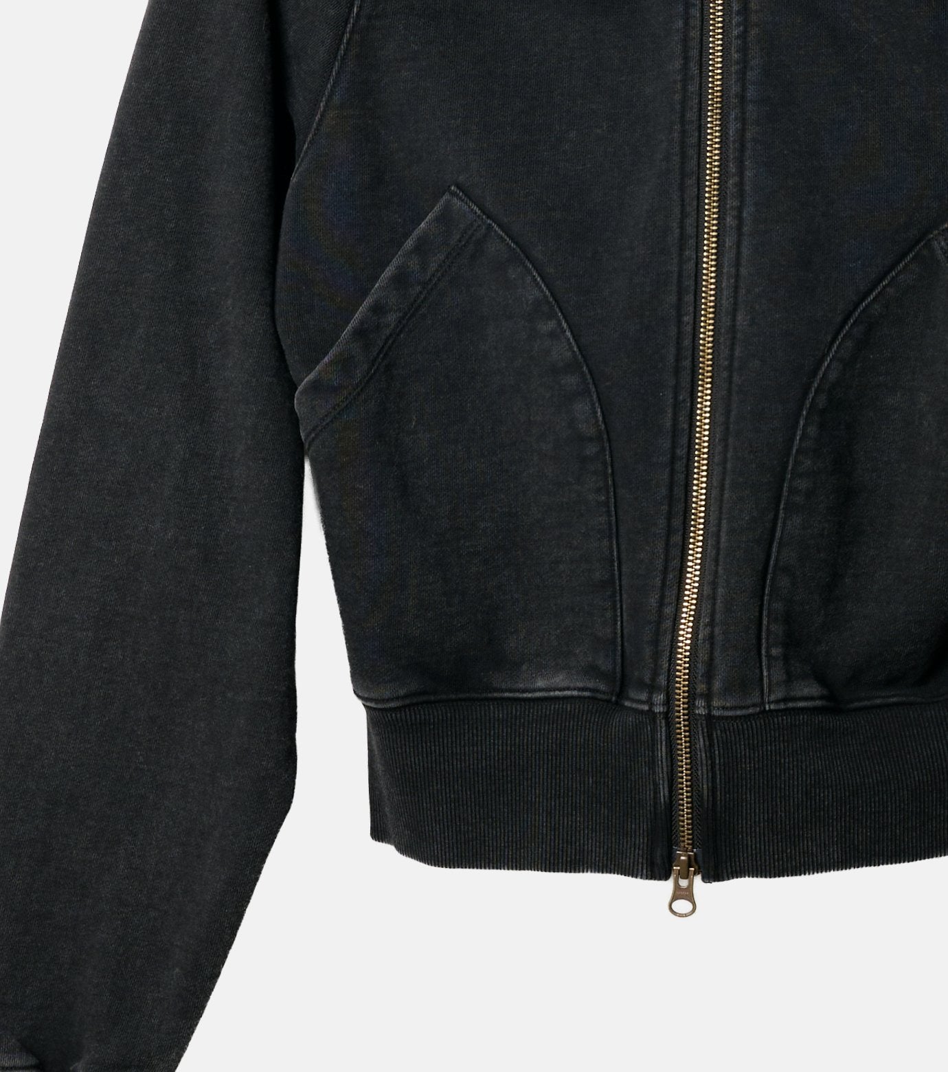 Fur-Trim Hooded Sweatshirt