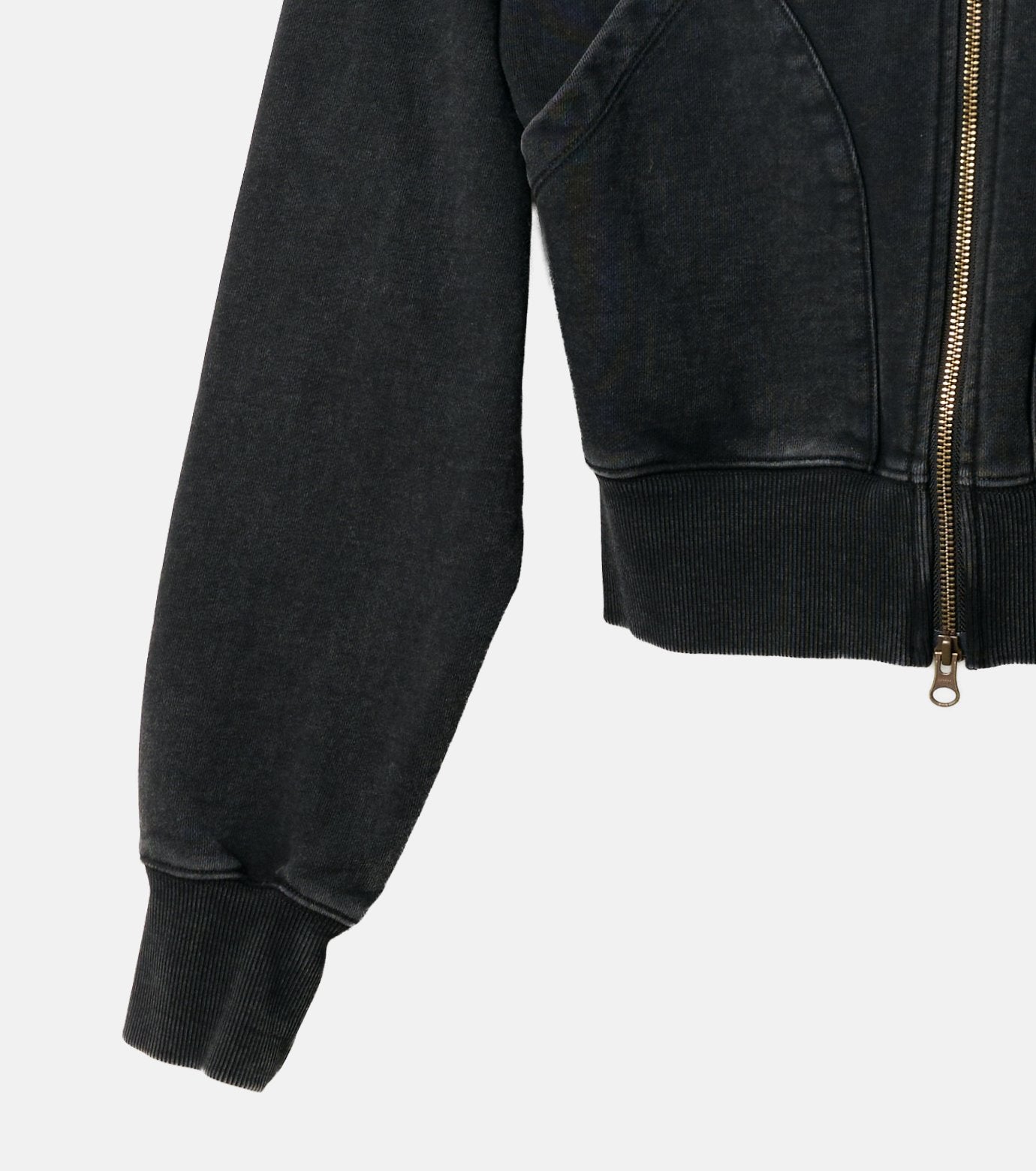 Fur-Trim Hooded Sweatshirt