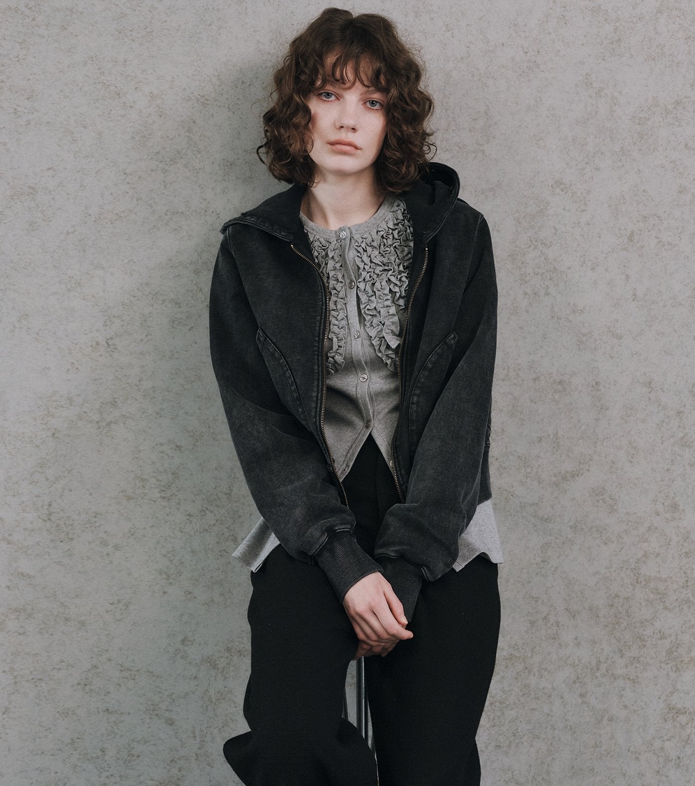 Frill Detail Jersey Top