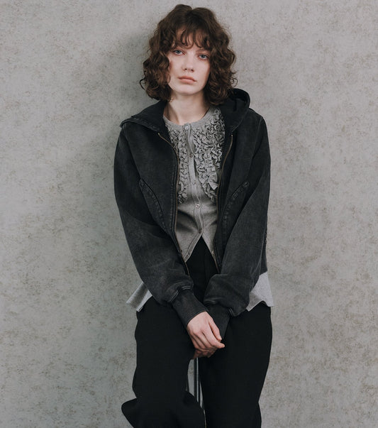 Frill Detail Jersey Top