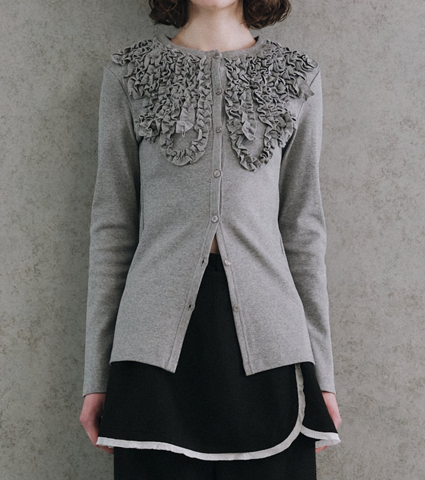 Frill Detail Jersey Top