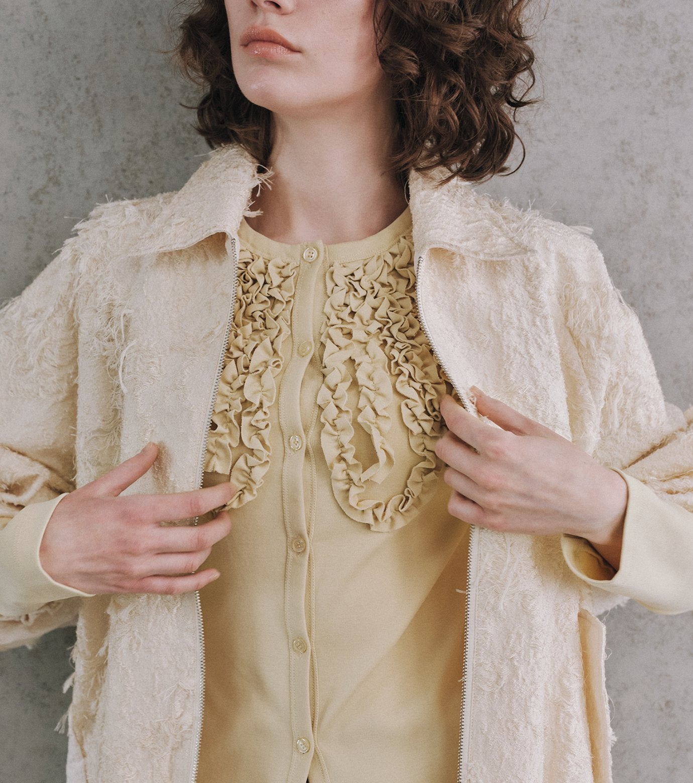 Frill Detail Jersey Top