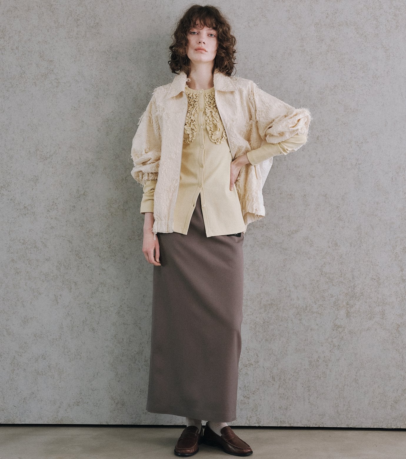 Frill Detail Jersey Top