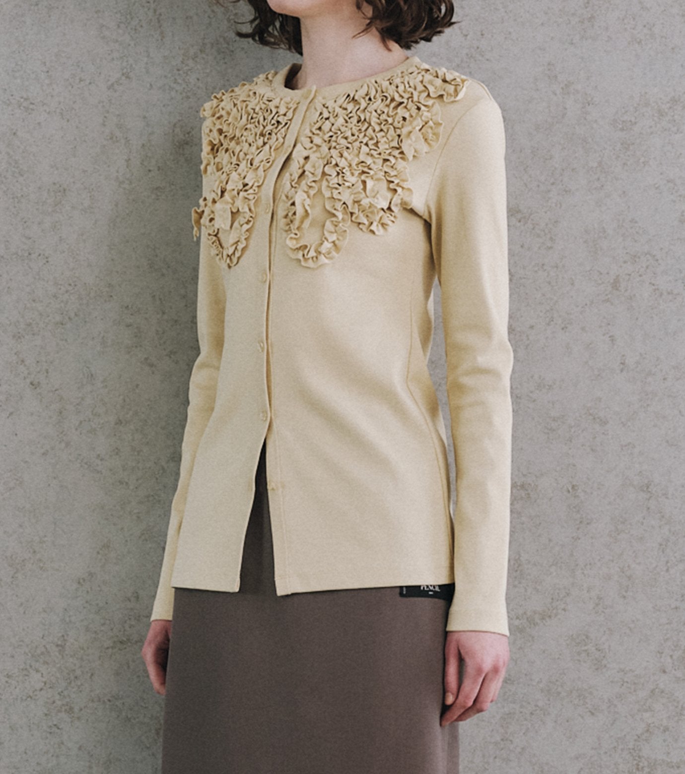 Frill Detail Jersey Top