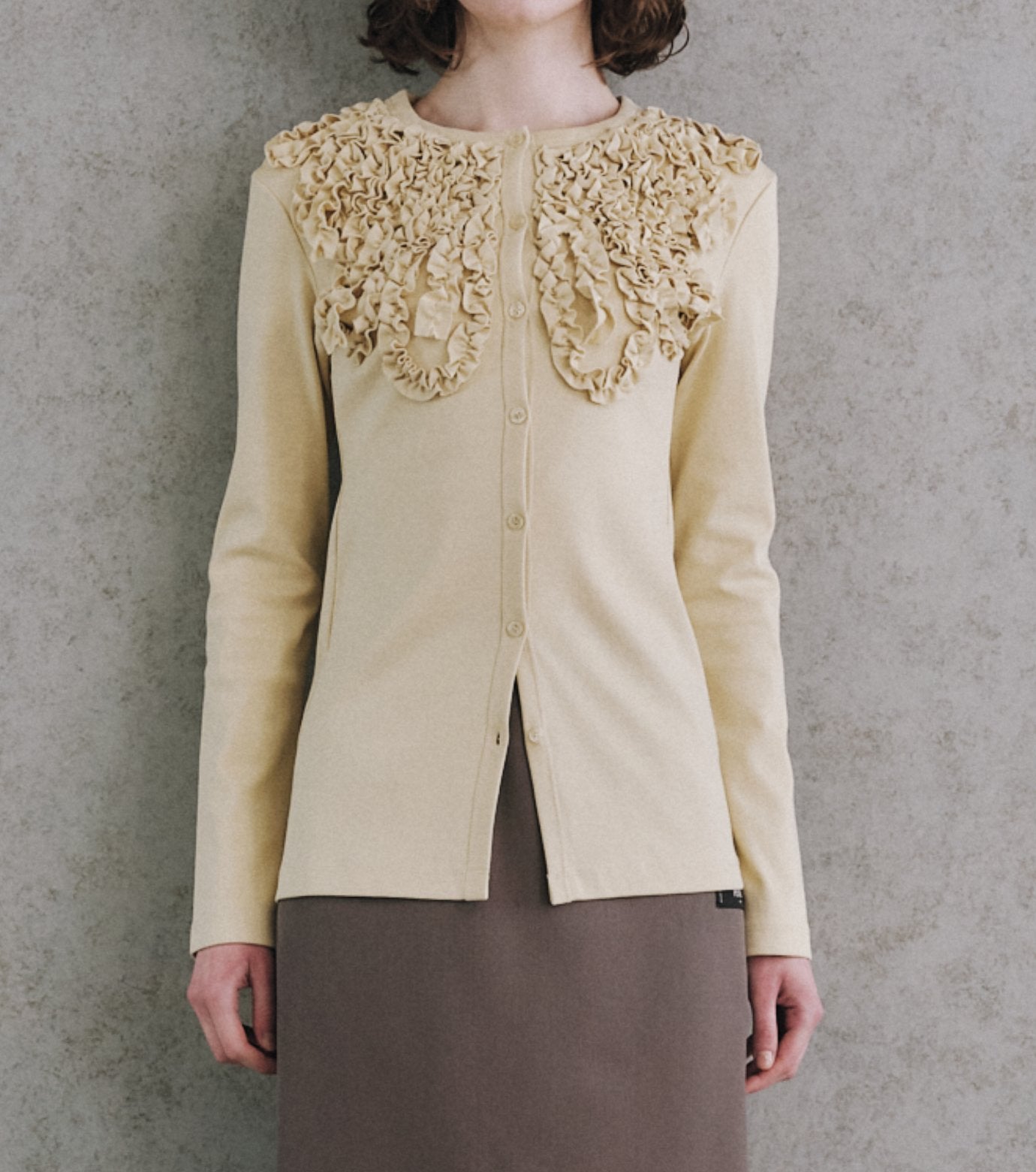 Frill Detail Jersey Top