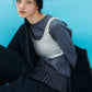 Long Sleeve Jersey Top w/Frilled Hem