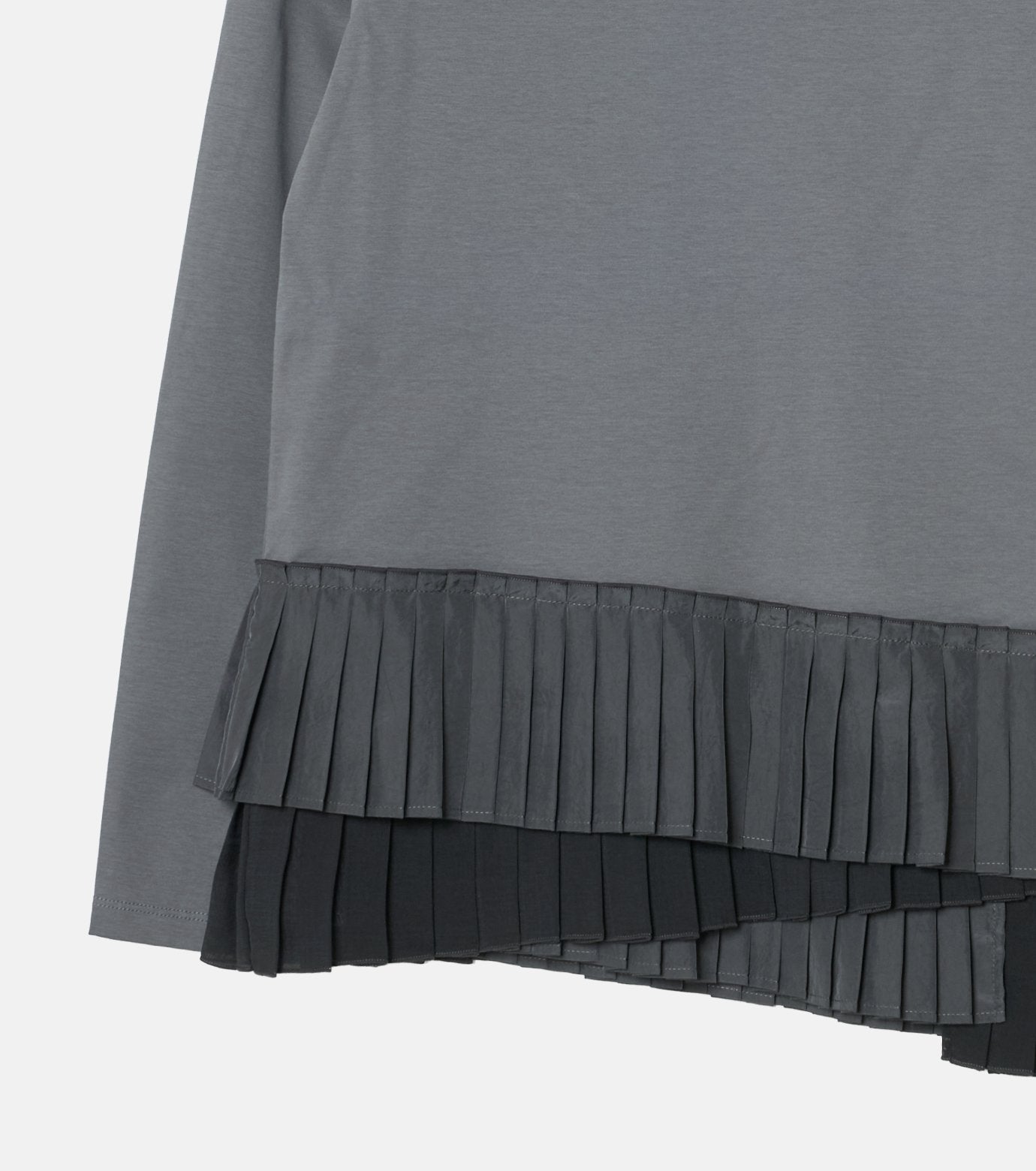 Long Sleeve Jersey Top w/Frilled Hem