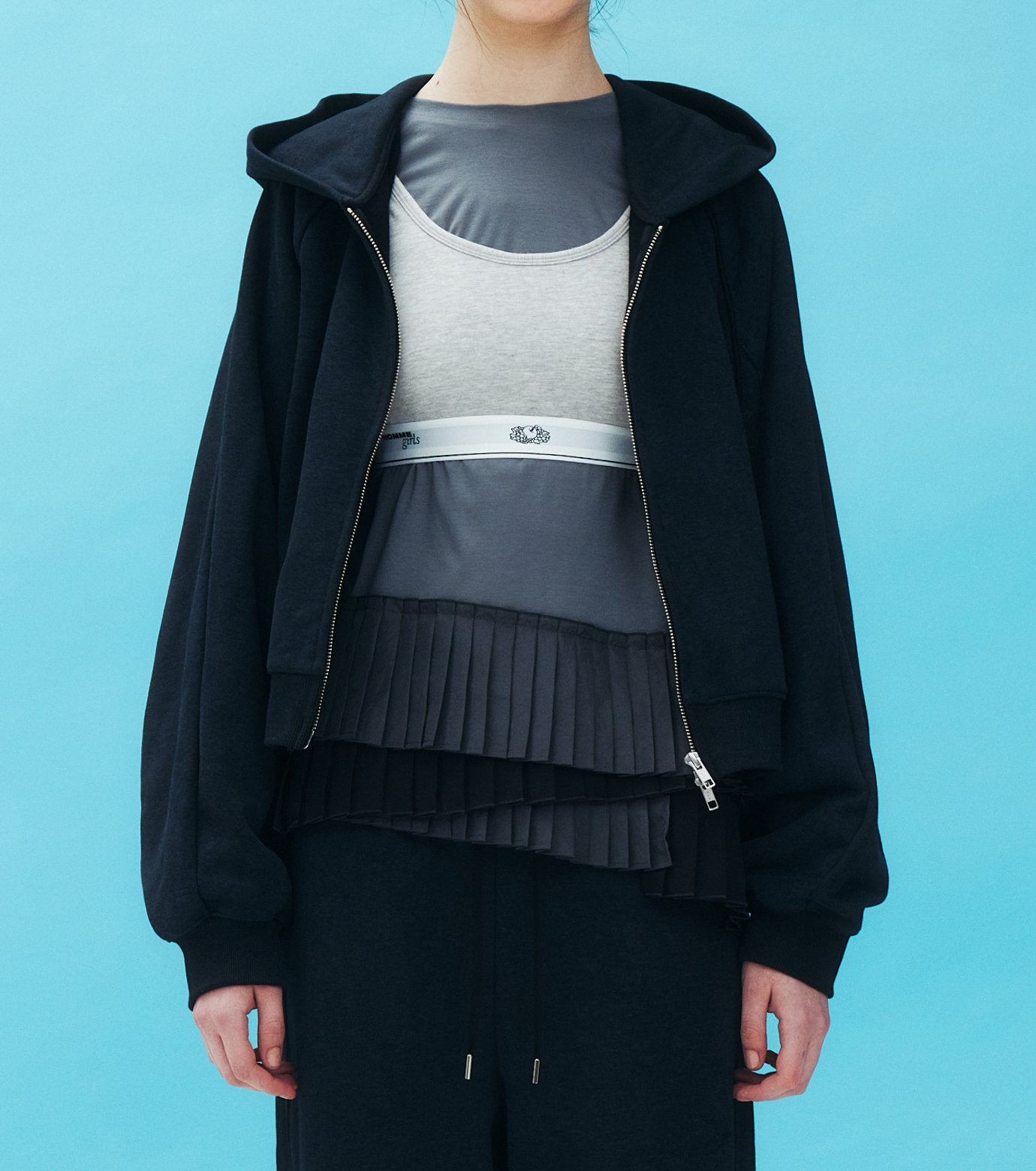 Long Sleeve Jersey Top w/Frilled Hem