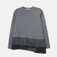 Long Sleeve Jersey Top w/Frilled Hem