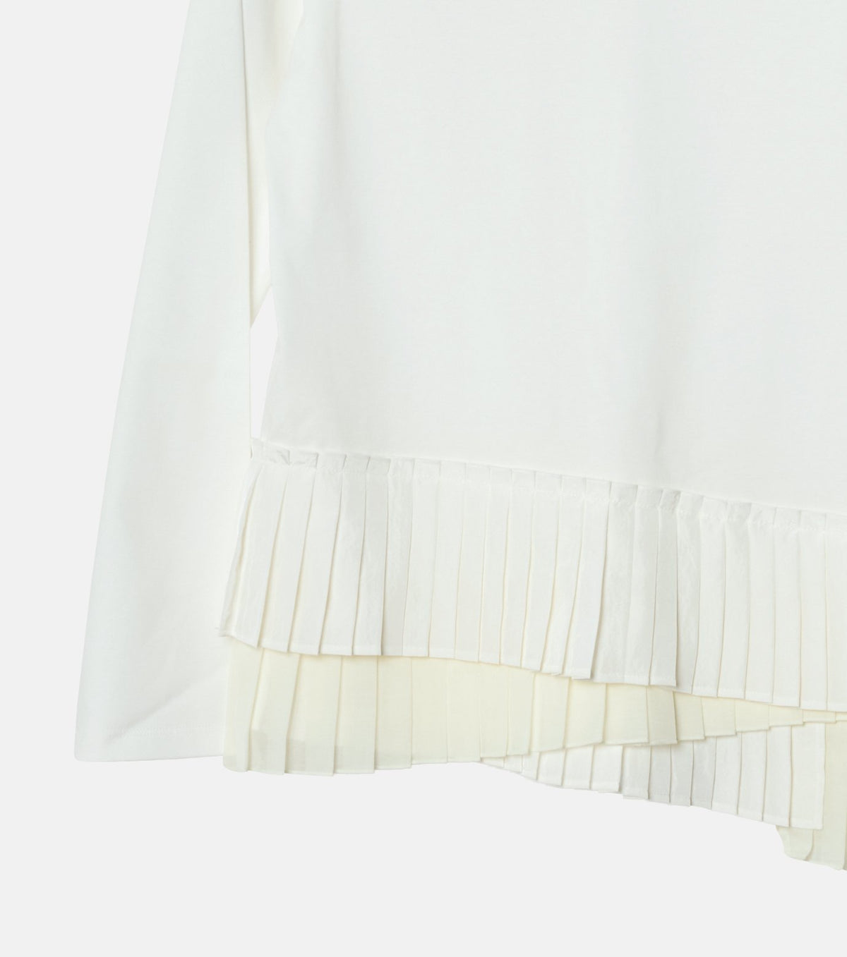 Long Sleeve Jersey Top w/Frilled Hem