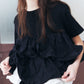 SS T-Shirt w/ Ruffled Hem
