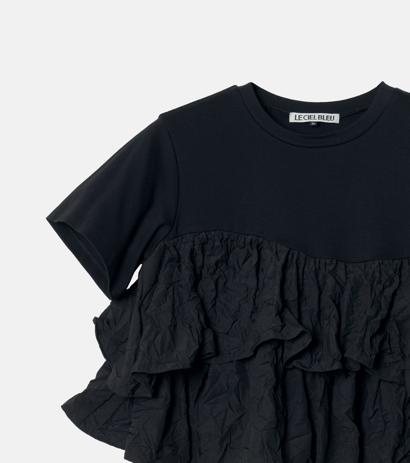 SS T-Shirt w/ Ruffled Hem