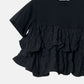 SS T-Shirt w/ Ruffled Hem