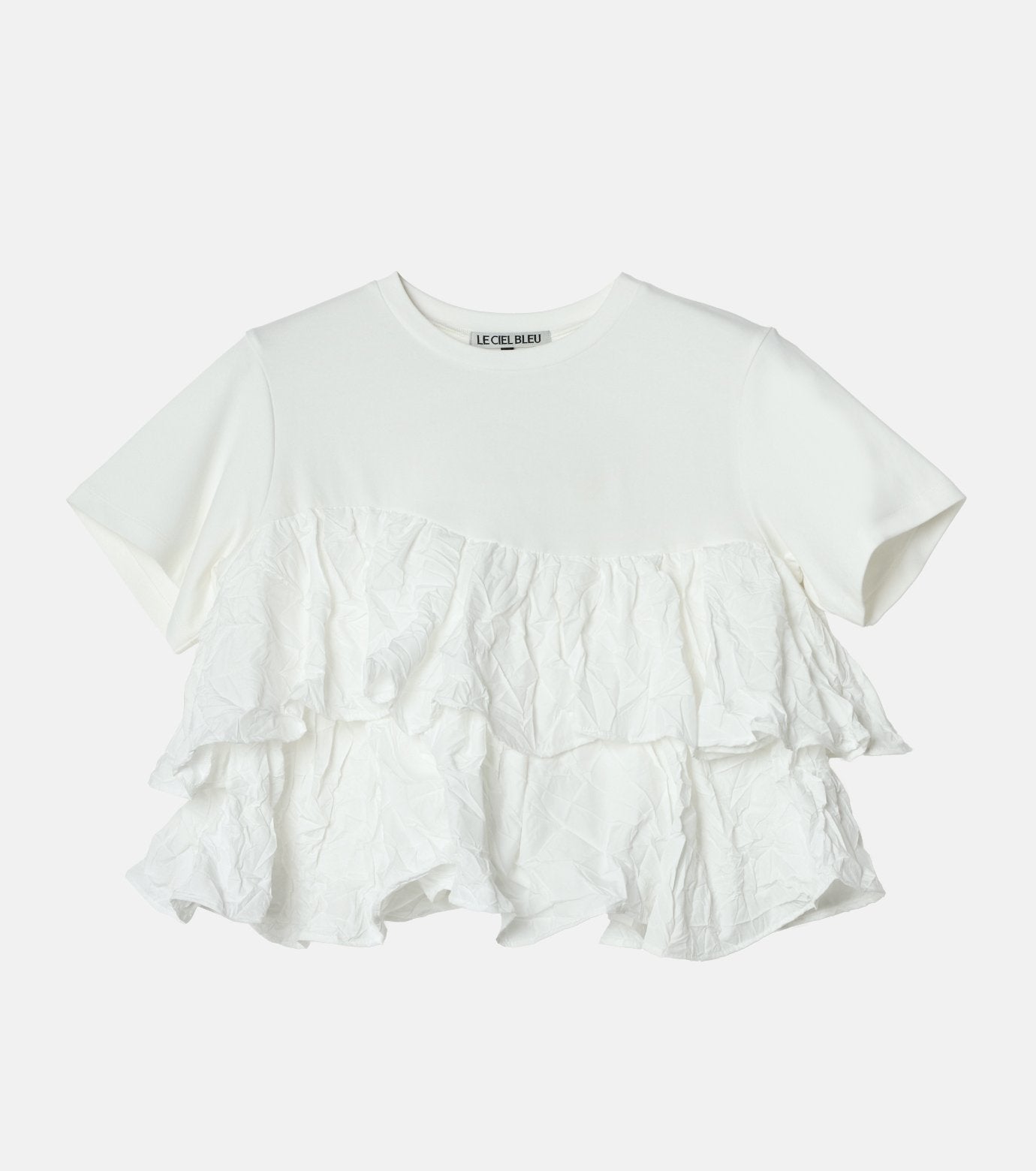 SS T-Shirt w/ Ruffled Hem